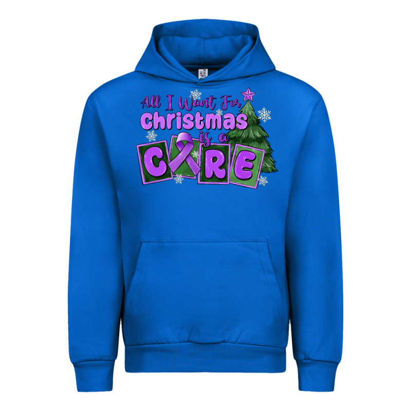 All I Want For Christmas Is A Cure Pancreatic Canc Urban Hoodie by MaliasSmallBusiness | Teevron