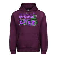 Mauve Wine all i want for christmas is a cure pancreatic canc Urban Hoodie - MaliasSmallBusiness