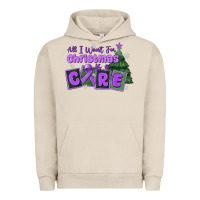 Pigment French Oak all i want for christmas is a cure pancreatic canc Urban Hoodie - MaliasSmallBusiness
