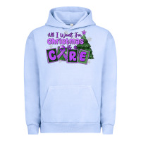 Pigment Grape Ice all i want for christmas is a cure pancreatic canc Urban Hoodie - MaliasSmallBusiness