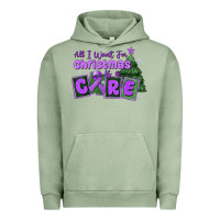 Pigment Oil Green all i want for christmas is a cure pancreatic canc Urban Hoodie - MaliasSmallBusiness