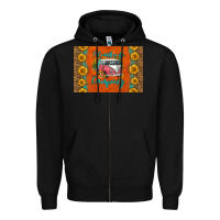 Black i'd rather be camping skinny metal can holder Zipper Hoodie - HRA Design Shop