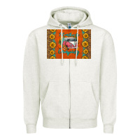 Oatmeal Heather i'd rather be camping skinny metal can holder Zipper Hoodie - HRA Design Shop