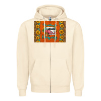 Sandshell i'd rather be camping skinny metal can holder Zipper Hoodie - HRA Design Shop