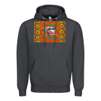 Smoke i'd rather be camping skinny metal can holder Zipper Hoodie - HRA Design Shop