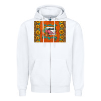 White i'd rather be camping skinny metal can holder Zipper Hoodie - HRA Design Shop