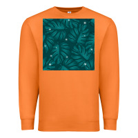 Carrot Tropical  Leaves Seamless Pattern Premium Sweatshirt - BundleAndBundleShop
