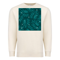 Sandshell Tropical  Leaves Seamless Pattern Premium Sweatshirt - BundleAndBundleShop