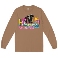 Toasted Coconut hello summer Long Sleeve Tee - texasbilliewilder