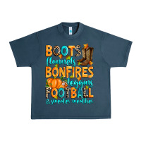 Midnight Navy Boots flannels bonfires leggins American Football Urban Heavy Tee - RanaPortraitStore