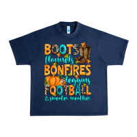 Navy Boots flannels bonfires leggins American Football Urban Heavy Tee - RanaPortraitStore
