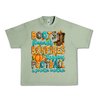 Oil Green Boots flannels bonfires leggins American Football Urban Heavy Tee - RanaPortraitStore