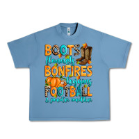 Pebble Blue Boots flannels bonfires leggins American Football Urban Heavy Tee - RanaPortraitStore