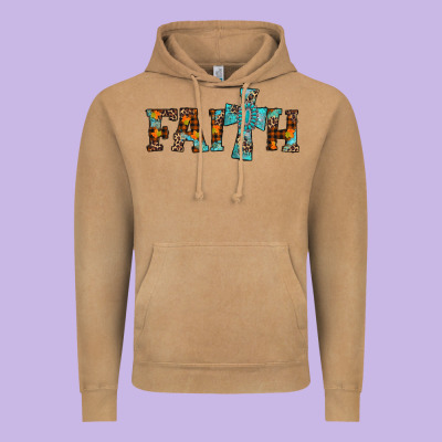 Faith Thanksgiving Cross Vintage Hoodie Designed By Adodesignshop