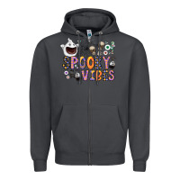 Smoke spooky vibes Zipper Hoodie - CowhideDigitalArt
