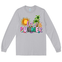 Moon Dust hello summer with sun Long Sleeve Tee - texasbilliewilder