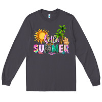 Smoke hello summer with sun Long Sleeve Tee - texasbilliewilder