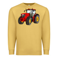 Antique Gold western farm tractor red Premium Sweatshirt - Artiststas