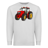 Dove Grey western farm tractor red Premium Sweatshirt - Artiststas