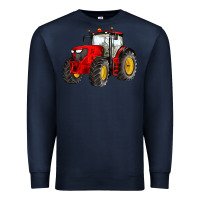 Navy western farm tractor red Premium Sweatshirt - Artiststas