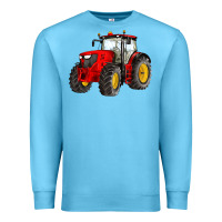 Ocean Blue western farm tractor red Premium Sweatshirt - Artiststas
