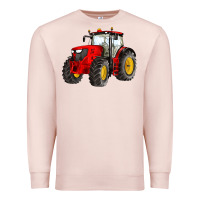Pale Pink western farm tractor red Premium Sweatshirt - Artiststas