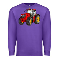 Purple western farm tractor red Premium Sweatshirt - Artiststas