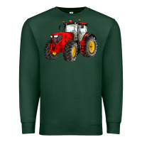 Sports Green western farm tractor red Premium Sweatshirt - Artiststas