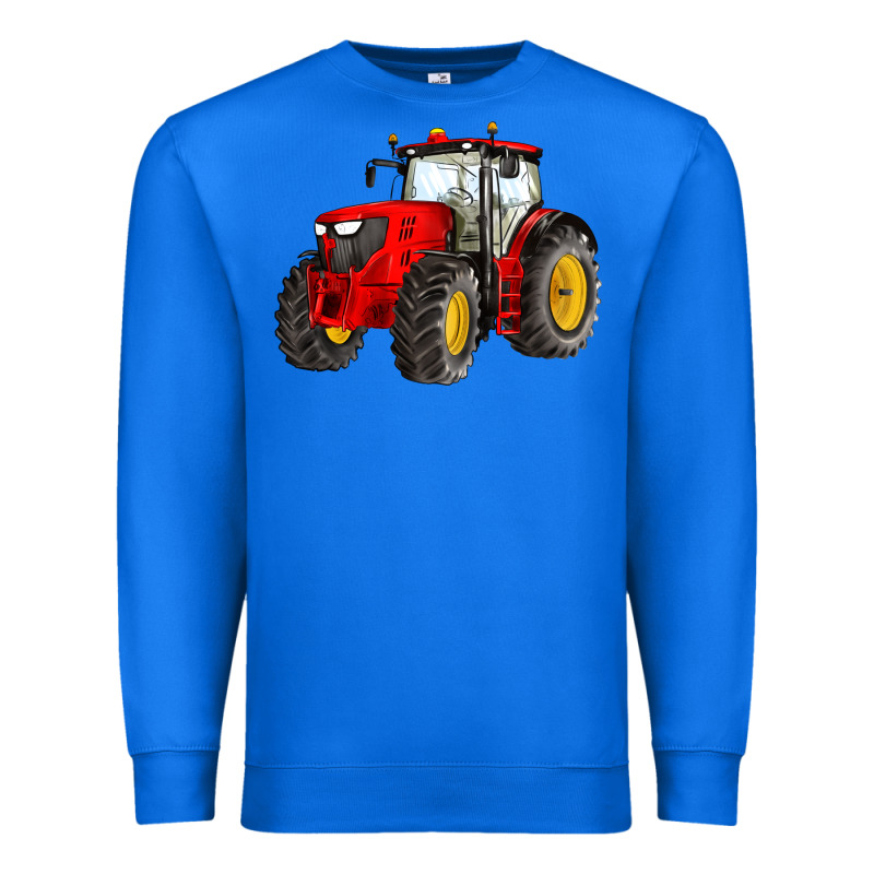 Western Farm Tractor Red Premium Sweatshirt by Artiststas | Teevron