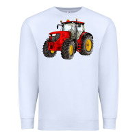 White western farm tractor red Premium Sweatshirt - Artiststas