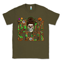 Army Green Momster Classic Tee - texasbilliewilder
