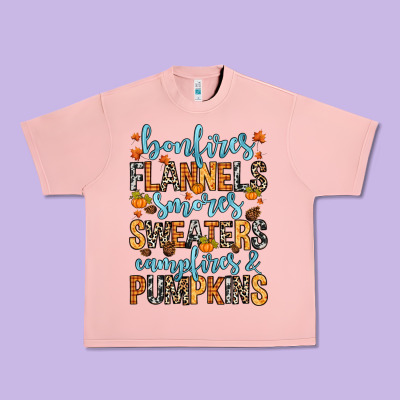 Bonfires Flannels Urban Heavy Tee Designed By Ranaportraitstore