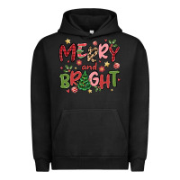 Pigment Black merry and bright Urban Hoodie - MaliasSmallBusiness
