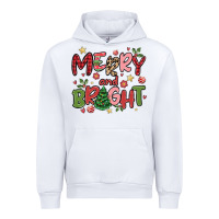 White merry and bright Urban Hoodie - MaliasSmallBusiness