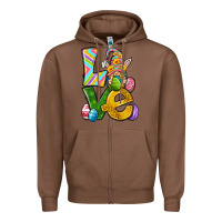Chestnut Love gnome Easter Zipper Hoodie - Neo Western