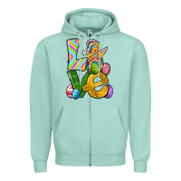 Seafoam Love gnome Easter Zipper Hoodie - Neo Western