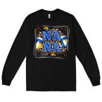 Black volleyball nana with leopard Long Sleeve Tee - Zillion Design Studio