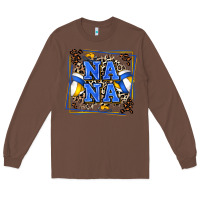Chestnut volleyball nana with leopard Long Sleeve Tee - Zillion Design Studio