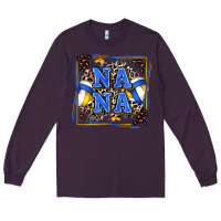 Plum volleyball nana with leopard Long Sleeve Tee - Zillion Design Studio
