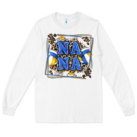 White volleyball nana with leopard Long Sleeve Tee - Zillion Design Studio