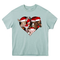 Arona farm animals christmas Heavy Core Tee - CowhideDigitalArt