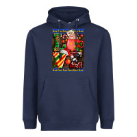 Navy love coffee cup Christmas Heavyweight Hoodie - AdoDesignShop