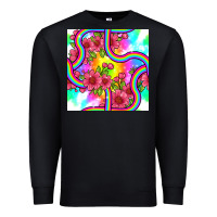 Black tie dye floral seamless pattern Premium Sweatshirt - BundleAndBundleShop