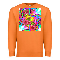 Carrot tie dye floral seamless pattern Premium Sweatshirt - BundleAndBundleShop