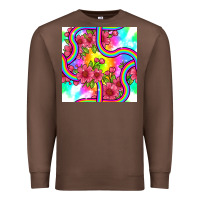 Chestnut tie dye floral seamless pattern Premium Sweatshirt - BundleAndBundleShop