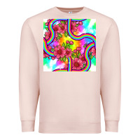 Pale Pink tie dye floral seamless pattern Premium Sweatshirt - BundleAndBundleShop