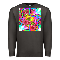 Smoke tie dye floral seamless pattern Premium Sweatshirt - BundleAndBundleShop