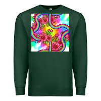 Sports Green tie dye floral seamless pattern Premium Sweatshirt - BundleAndBundleShop