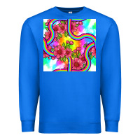 True Royal tie dye floral seamless pattern Premium Sweatshirt - BundleAndBundleShop