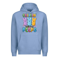Colony Blue chillin' with my peeps Premium Hoodie - MaliasSmallBusiness